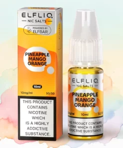 ELFBAR ELFLIQ Pineapple Mango Orange Sels de Nicotine - 10ml